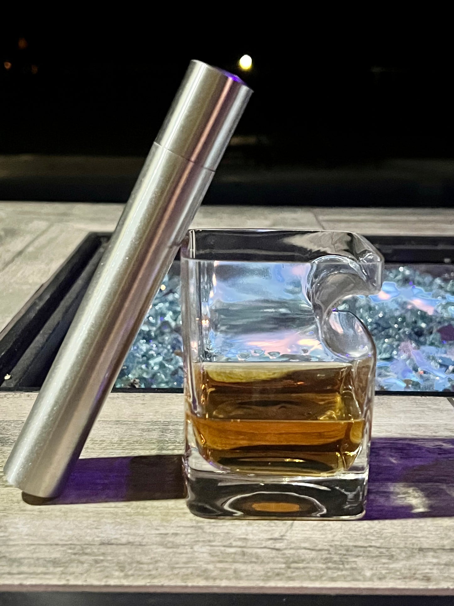 Cigar Flask and Glass Gift Set