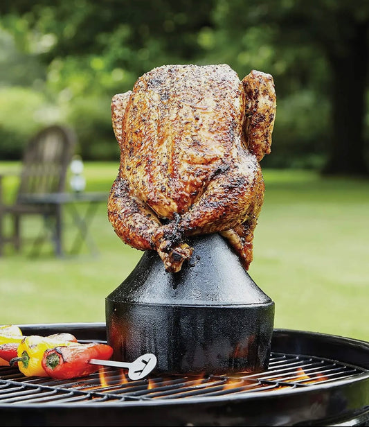 Cast Iron Beer Can Chicken Holder