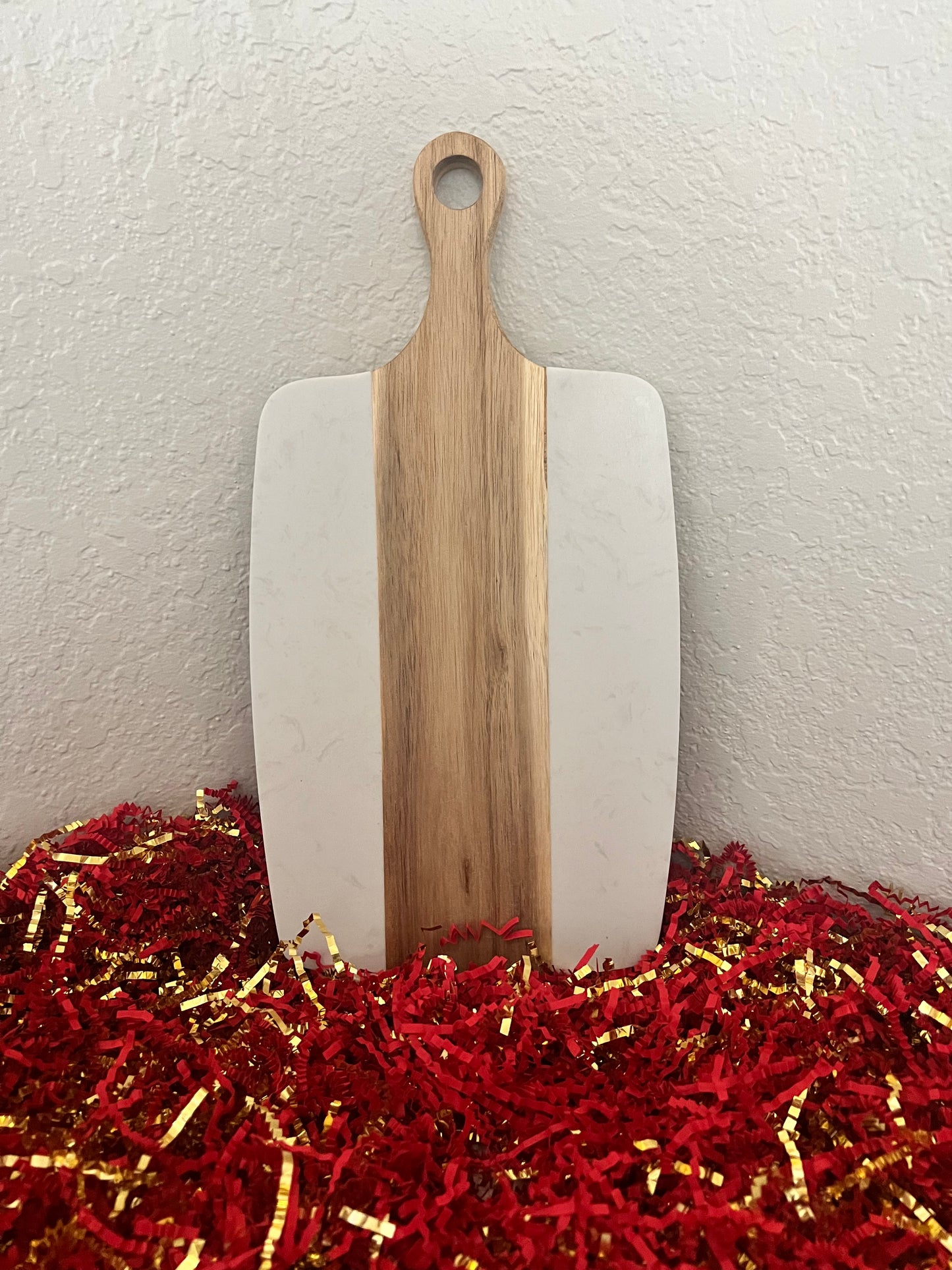 Marble & Acacia Wood Board Holiday Gift Set