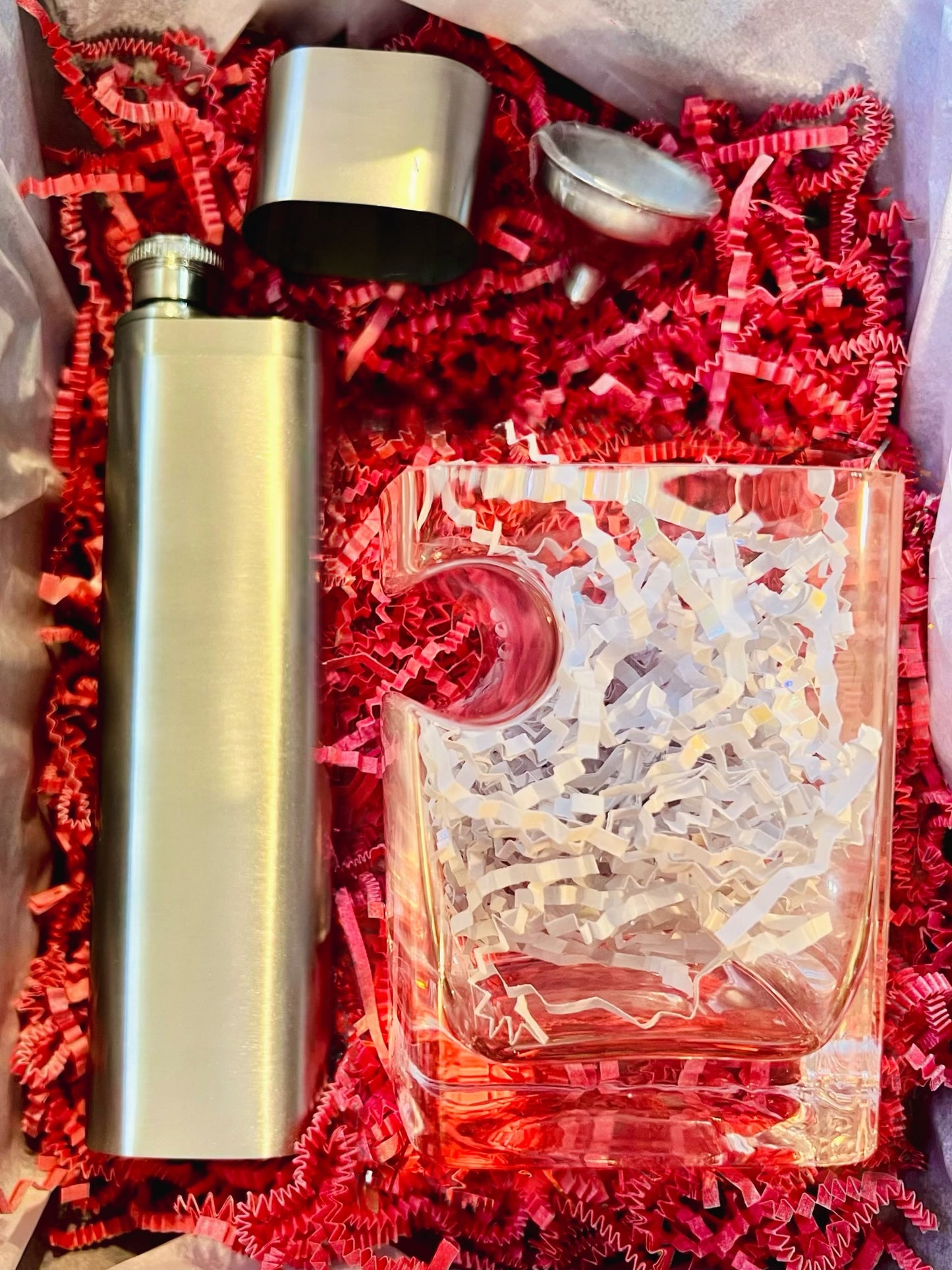 Cigar Flask and Glass Gift Set