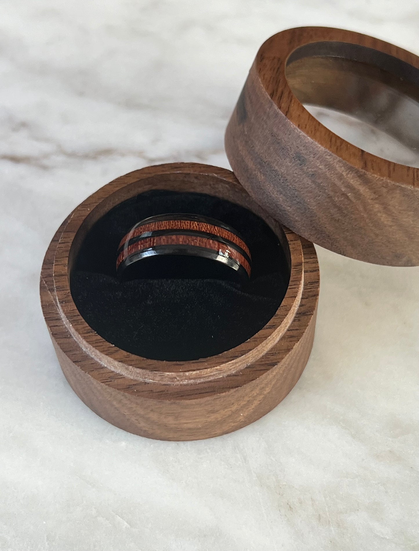 Whiskey Barrel Wooden Inlay Band