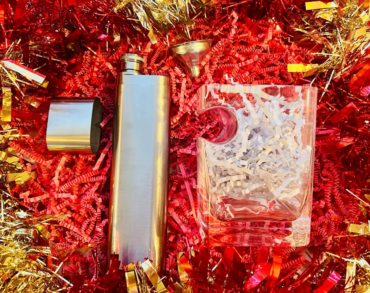 Cigar Flask and Glass Gift Set