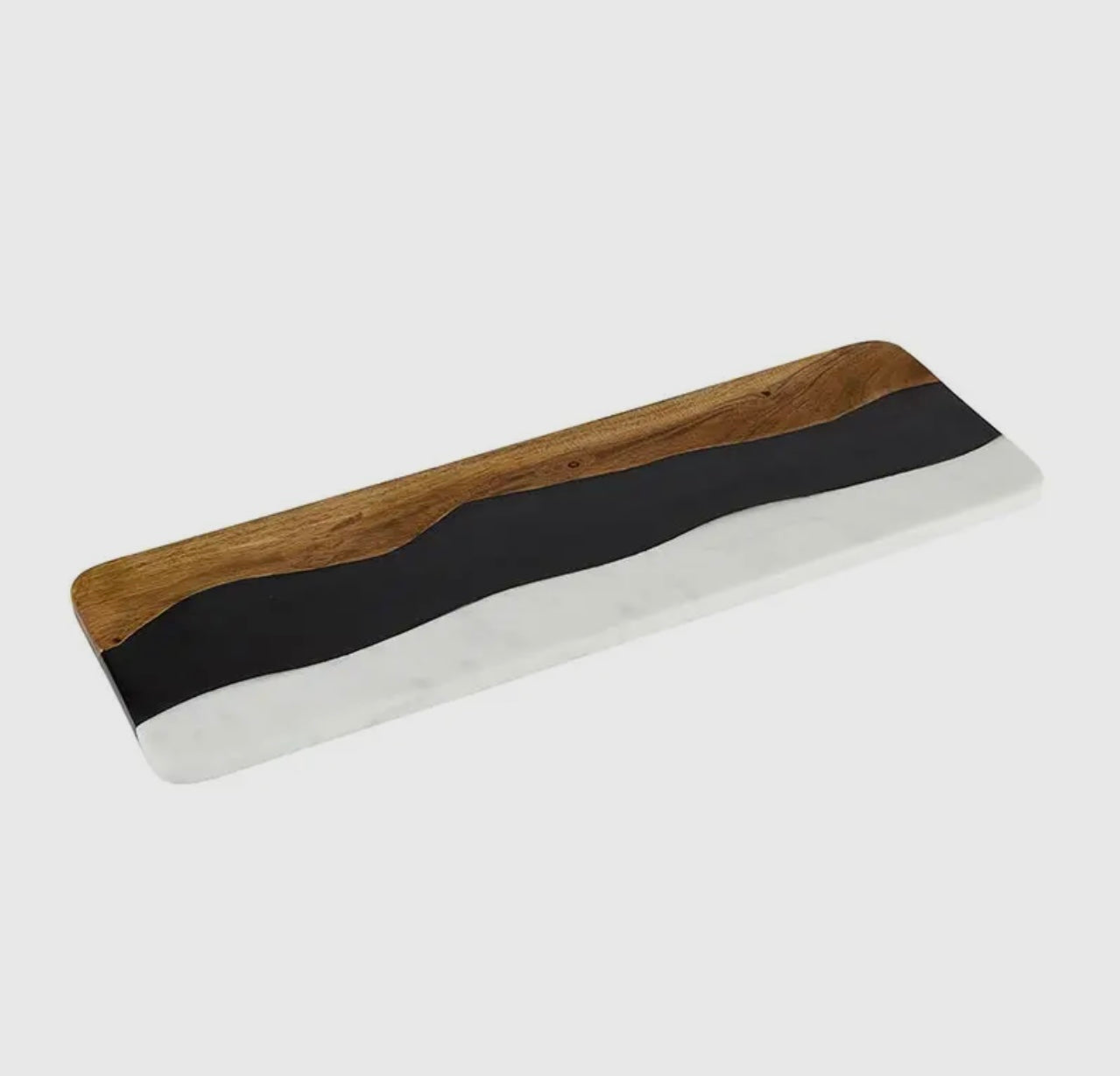 Marble + Resin + Wood Serving Board