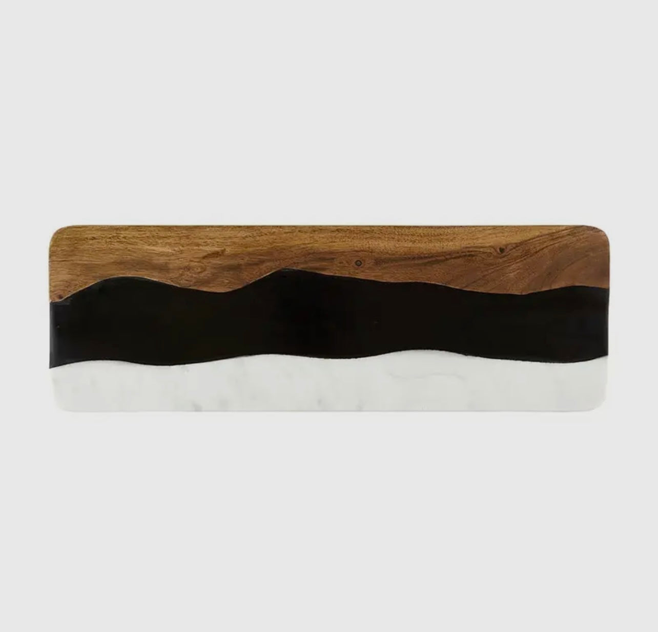 Marble + Resin + Wood Serving Board