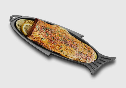 Cast Iron Fish Grill and Serving Pan