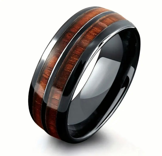 Whiskey Barrel Wooden Inlay Band