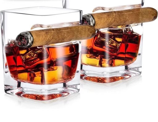 Cigar Flask and Glass Gift Set