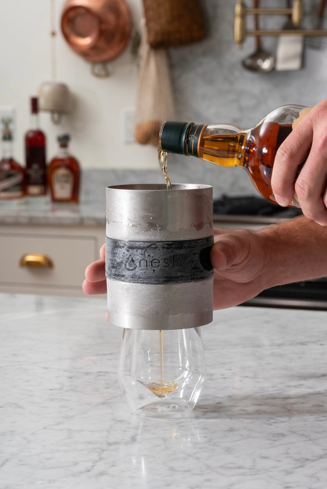 Whiskey Chiller and Twisted Glass Gift Set