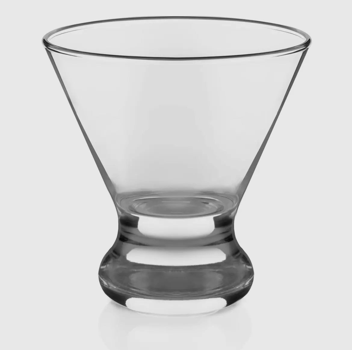 Stemless Martini Glass Set