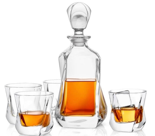 Crystal 5-Piece Decanter Set