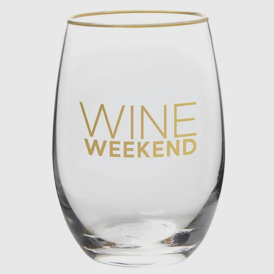 Set of Wine Weekend Glasses