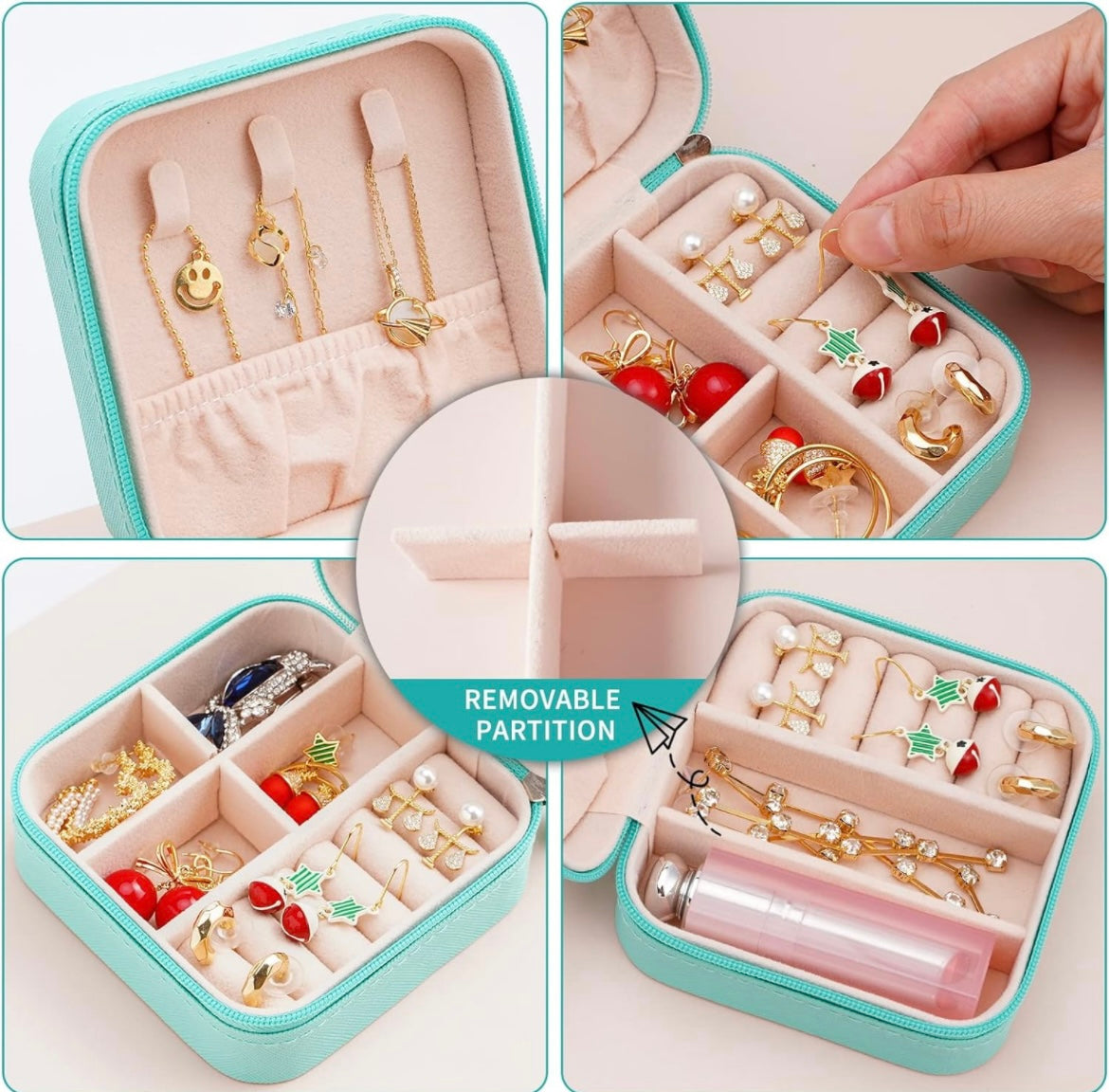 Floral Travel Jewelry Box