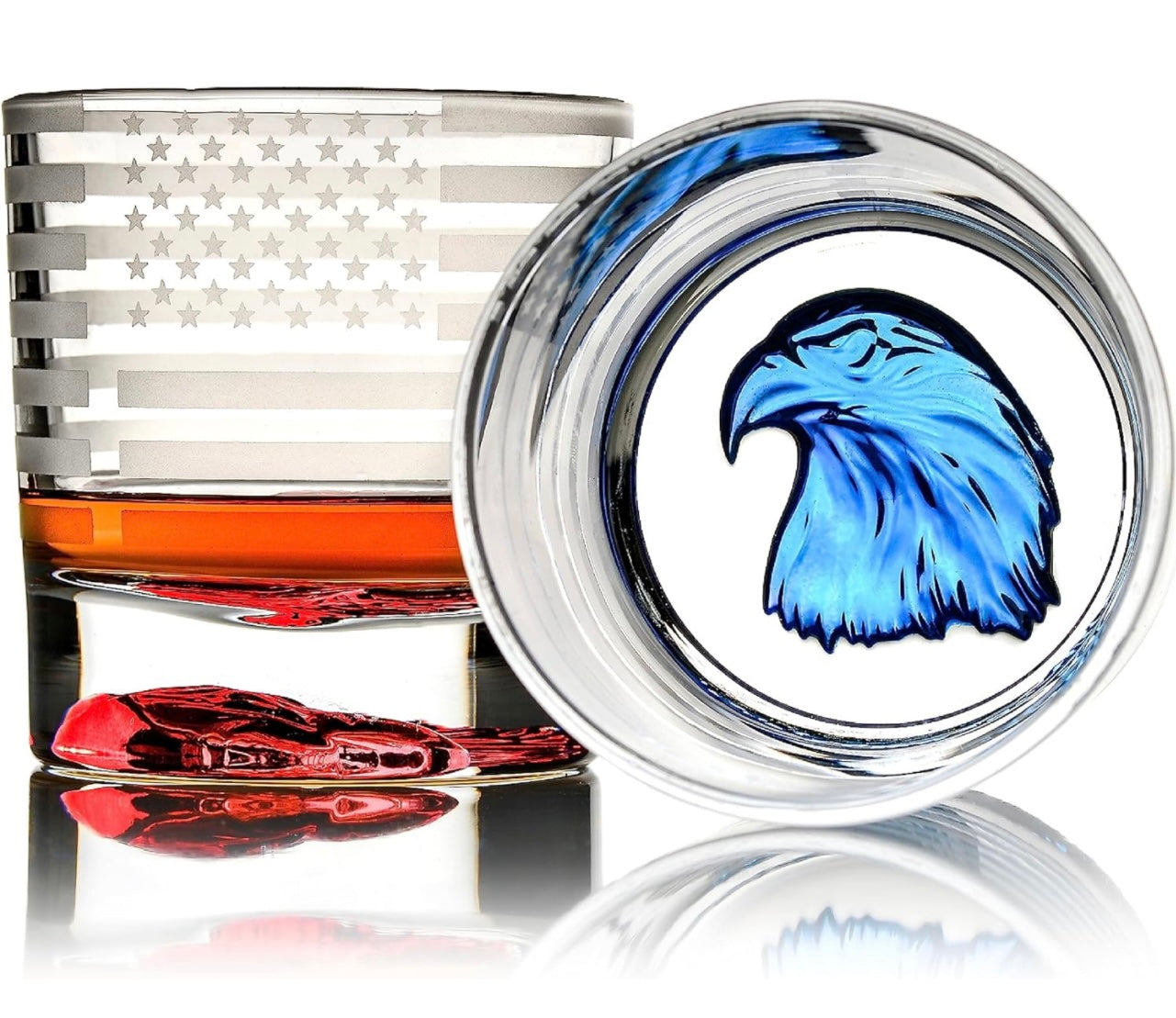 Patriotic Eagle Glass Set